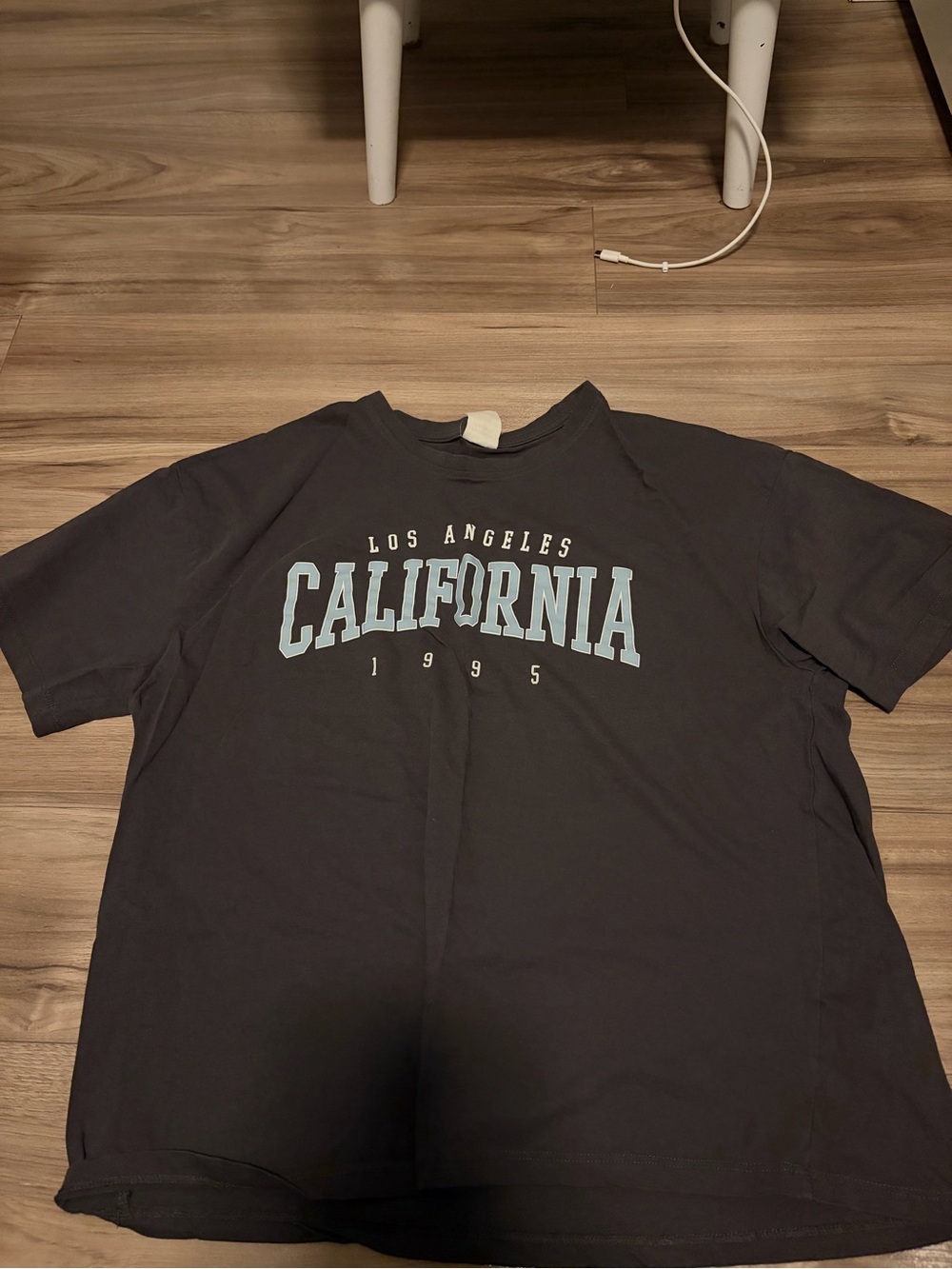 Streetwear Society Black Tee with Light Blue California Print